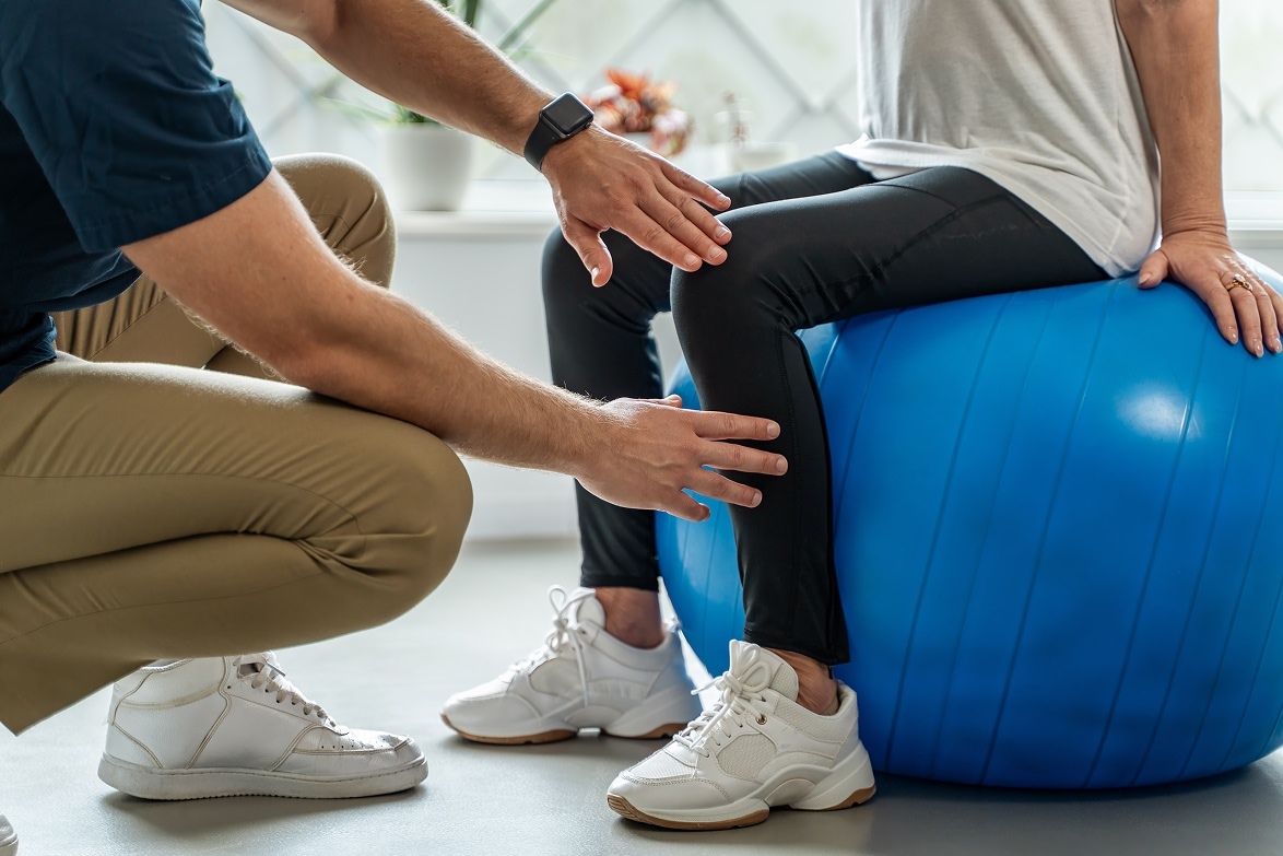 Woman in physical therapy